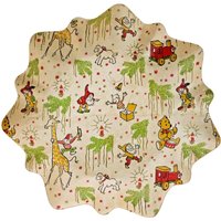 Weihnachtsteller Pappe Bunter Teller Weihnachten Nikolaus 40Er 50Er 40S 50S Alt von WoodStockShop
