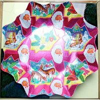 Weihnachtsteller Pappe Bunter Teller Weihnachten Nikolaus 60Er 70Er 60S 70S Alt von WoodStockShop