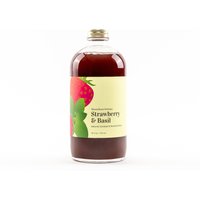 Holzofen Küche Erdbeer & Basilikum Cocktail Und Mocktail Mixer | 10-15 Getränke Pro Flasche, 16Oz von WoodStoveKitchen