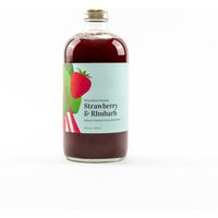 Holzofen Küche Erdbeer & Rhabarber Cocktail Und Mocktail Mixer | 10-15 Getränke Pro Flasche, 16Oz von WoodStoveKitchen