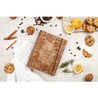 Personalisierte Holzrezeptbuchmappe, Benutzerdefinierte Journal Kochbücher, Muttertag Geburtstagsgeschenk Rezeptbuch, Geschenk Für Frau von WoodTodayEU
