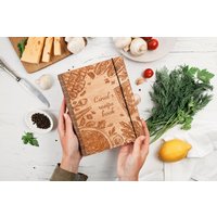 Personalisiertes Rezeptbuch, Mama Leeres Benutzerdefiniertes Kochbuch, Rezepttagebuch, Personalisierte Familie von WoodTodayEU
