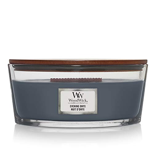Ellipsenförmige WoodWick Duftkerze mit knisterndem Docht, Evening Onyx, bis zu 50 Stunden Brenndauer Ellipsenförmige WoodWick Duftkerze mit knisterndem Docht, Evening Onyx, bis zu 50 Stunden Brenndauer von WoodWick