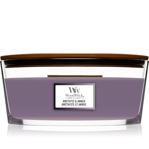 WoodWick Amethyst & Amber Ellipse Kerze 453,6g von WoodWick