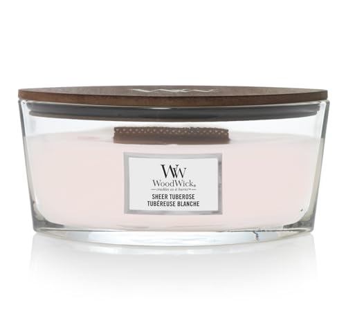 WoodWick Sheer Tuberose Ellipse Kerze 453.6g von WoodWick