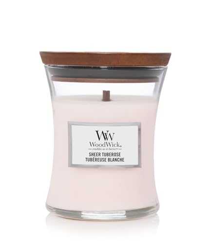 WoodWick Sheer Tuberose Medium Kerze 275g von WoodWick