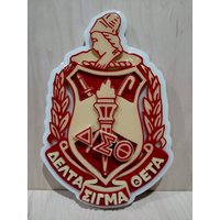 Delta Signa Theta 3D Schild - 30 cm von WoodWorksByEBlack