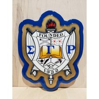 Sigma Gam Rho - 10 Zoll 3-Schicht-Schild von WoodWorksByEBlack