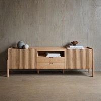 Eichen Lowboard/Sideboard Konsolentisch Aus Nussbaum Tv-Möbel Wohnzimmer Schrank Echtholz von WoodYouAdore
