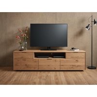 Eichen Lowboard/Sideboard Konsolentisch Aus Nussbaum Tv-Möbel Wohnzimmer Schrank Echtholz von WoodYouAdore