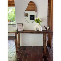 Reclaimed Wood Foyer Table, Narrow Console Entry Sofa Front Entrance, Rustic Counter Table Long Bar Height Table-Customizable von WoodYouAdore