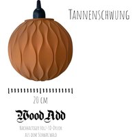 Lampenschirm Pendellampe Hängelampe Holz 3D Druck Modell Tannenschwung Lampenschirm Pendellampe Hängelampe Holz 3D Druck Modell Tannenschwung von WoodaddDE