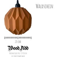 Lampenschirm Pendellampe Hängelampe Holz 3D Druck Waldschein Lampenschirm Pendellampe Hängelampe Holz 3D Druck Waldschein von WoodaddDE