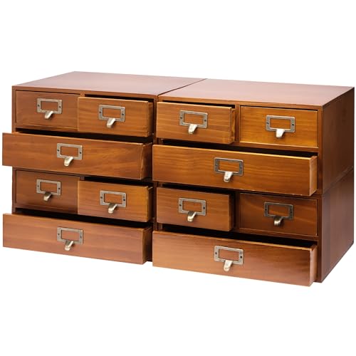 Apothekerschrank im Vintage-Stil, mit 3 Schubladen, Holz-Medizinschrank für den Tisch, stapelbare Schubladen mit Etikettenhaltern, Schreibtisch-Kommode für Kräuteraufbewahrung, Teesammlung, Apothekerschrank im Vintage-Stil, mit 3 Schubladen, Holz-Medizinschrank für den Tisch, stapelbare Schubladen mit Etikettenhaltern, Schreibtisch-Kommode für Kräuteraufbewahrung, Teesammlung, von Woodaholic