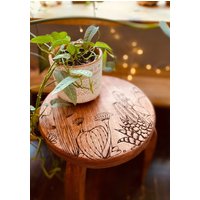 Kaktus, Blumenständer, Beistelltisch, Pflanzenregal, Holztisch, Geschenk Für Pflanzenliebhaber, Pflanzenhocker, Übertopf, Holzblumenständer von WoodandSoil