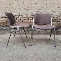 1 Von 8 Vintage Sehr Famaus Stuhl Von Giancarlo Piretti Für Castelli, Hergestellt in Italien, Mid Century Esszimmerstuhl, Bürostuhl von Woodastal