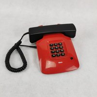 Iskra Eta 85 Telefon, Made in Jugoslawien 1978, Festnetz Mid Century, Space Age Retro Moma, Sehr Selten von Woodastal