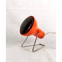 Vintage Orange Osram Uv Lampe, Mid Century Dekoration, Made in Germany, Tischwärmelampe, Infraphil Infrarot von Woodastal