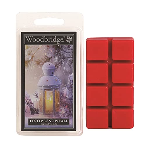 Woodbridge Duftwachs für Duftlampe | Festive Snowfall | Duftwachs Winter | 8 Wax Melts für Duftlampe | Raumduft für Aromatherapie | 10h Brenndauer je Melt (68g) von Woodbridge