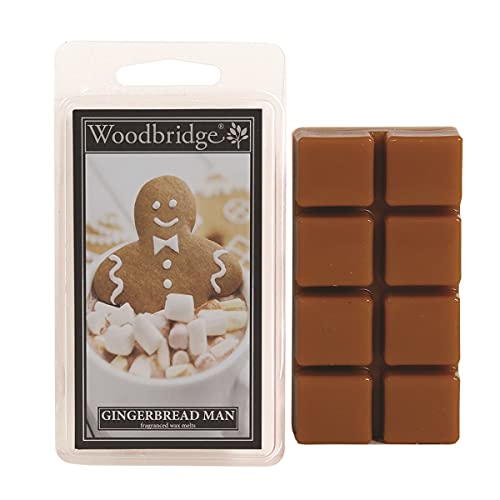 Woodbridge Duftwachs für Duftlampe | Gingerbread Man | Duftwachs Weihnachten | 8 Wax Melts für Duftlampe | Raumduft für Aromatherapie | 10h Brenndauer je Melt (68g) von Woodbridge