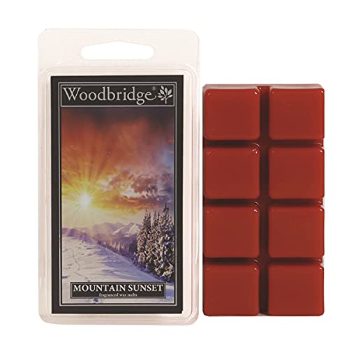 Woodbridge Duftwachs für Duftlampe | Mountain Sunset | Duftwachs Winter | 8 Wax Melts für Duftlampe | Raumduft für Aromatherapie | 10h Brenndauer je Melt (68g) von Woodbridge