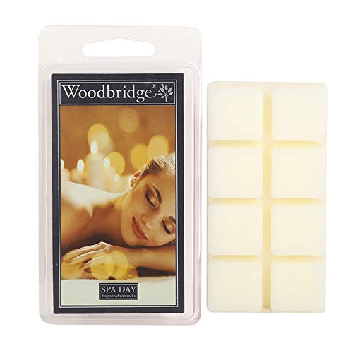 Woodbridge Duftwachs für Duftlampe | Spa Day | Duftwachs Wellness | 8 Wax Melts für Duftlampe | Raumduft für Aromatherapie | 10h Brenndauer je Melt (68g) von Woodbridge