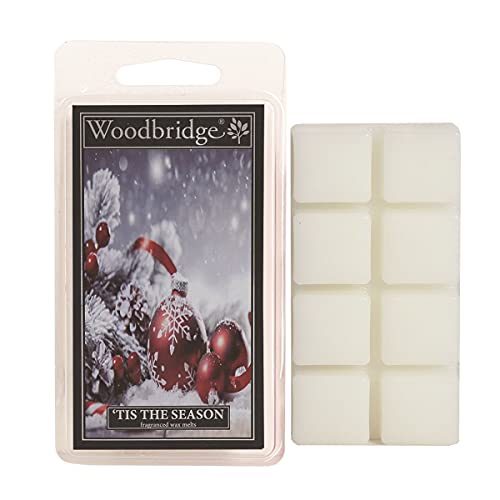 Woodbridge Duftwachs für Duftlampe | Tis The Season | Duftwachs Winter | 8 Wax Melts für Duftlampe | Raumduft für Aromatherapie | 10h Brenndauer je Melt (68g) von Woodbridge