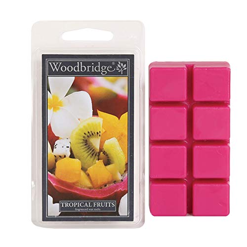 Woodbridge Duftwachs für Duftlampe | Tropical Fruits | Duftwachs Fruchtig | 8 Wax Melts für Duftlampe | Raumduft für Aromatherapie | 10h Brenndauer je Melt (68g) von Woodbridge