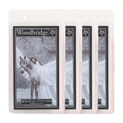 Woodbridge Duftwachs Set Magical Unicorn (4X) | Fantasy Duft | Bis zu 8h Duftdauer je Melt | Für Duftlampen & Wachswärmer | Hochwertiges Paraffinwachs | Raumduft für Zuhause & Büro von Woodbridge