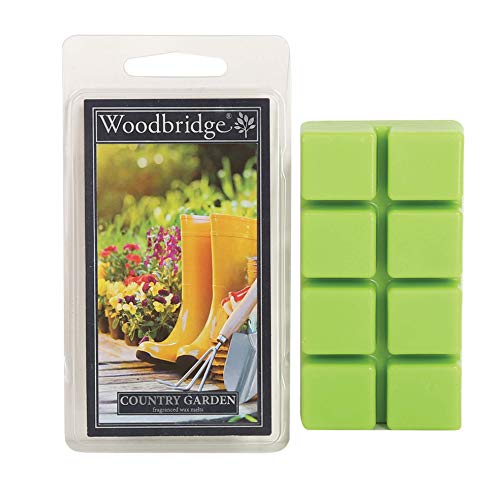 Woodbridge Duftwachs für Duftlampe | Country Garden | Duftwachs Jasmin | 8 Wax Melts für Duftlampe | Raumduft für Aromatherapie | 10h Brenndauer je Melt (68g) von Woodbridge