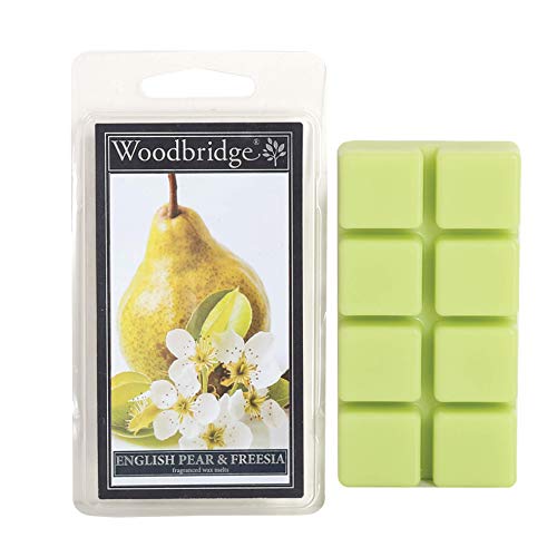 Woodbridge Duftwachs für Duftlampe | English Pear Freesia | Duftwachs Jasmin | 8 Wax Melts für Duftlampe | Raumduft für Aromatherapie | 10h Brenndauer je Melt (68g) von Woodbridge