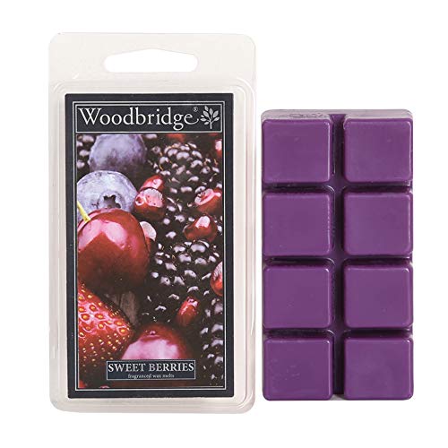 Woodbridge Duftwachs für Duftlampe | Sweet Berries | Duftwachs Fruchtig | 8 Wax Melts für Duftlampe | Raumduft für Aromatherapie | 10h Brenndauer je Melt (68g) von Woodbridge