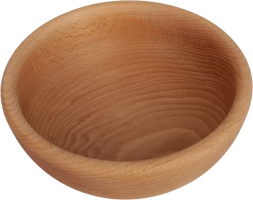 Rustikale Holzschüssel | Handgefertigte Servierschale aus Holz, 16 cm | Natürliche Eleganz für Ihre Küche von Woodcarver