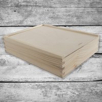 Flache Holzkiste Mit Schiebedeckel | Mehrzweck-Andenken Memory Buntstifte Aufbewahrungsbox Schlichter Rohling Unbemalt Für Decoupage Basteln Flache Holzkiste Mit Schiebedeckel | Mehrzweck-Andenken Memory Buntstifte Aufbewahrungsbox Schlichter Rohling Unbemalt Für Decoupage Basteln von Woodeedoo