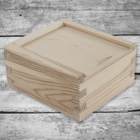 Kleine Winzige Schlichte Leere Unfertige Holzaufbewahrungsbox Mit Schiebedeckel | 10, 5X9, 5 X 5cm Schmuck Geschenk Memory Erinnerungsbox Dekoratives von Woodeedoo