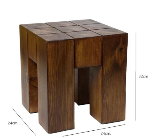 Wooden Manufacture Holz‑Hocker 30 × 30 × 36 cm - dunkel - massives Holz - vielseitig & elegant Wooden Manufacture Holz‑Hocker 30 × 30 × 36 cm - dunkel - massives Holz - vielseitig & elegant von Wooden Manufacture