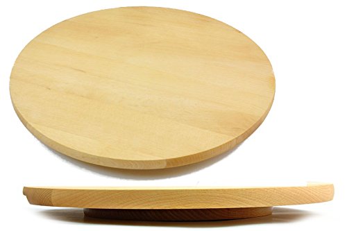 drehbar Board Lazy Susan rund Holz Drehgelenk Pizza Kuchen Servieren 50 cm 50,8 cm von Wooden World