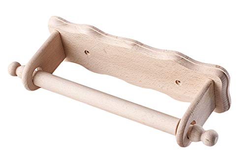 Wooden World Neuer KÜCHENROLLENHALTER BUCHE HOLZWANDPAPIERROLLENHANDTUCHSPENDER - LICHT von Wooden World