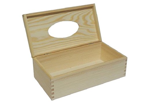 T1 Taschentuchbox aus Holz, rechteckig von Wooden World