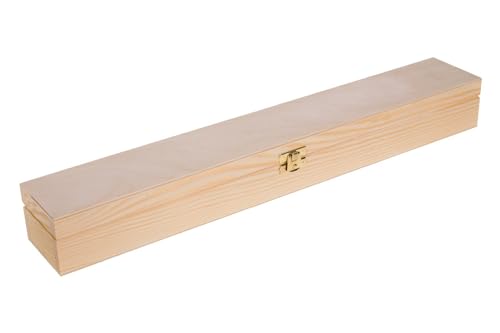 Wooden World - Holzkiste für lange Kerzen, Schachtel für Tauf- und Kommunionkerzen oder Zauberstabschachtel von Wooden World