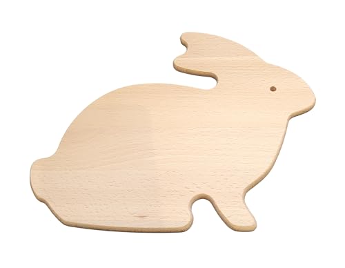 Wooden World – Holzschneidebrett, Servierbrett für Snacks oder Küchendekoration – in Form einer Kaninchens Wooden World – Holzschneidebrett, Servierbrett für Snacks oder Küchendekoration – in Form einer Kaninchens von Wooden World