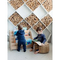 Großes Montessori Bücherregale, Holz Modernes Kindermöbel, Möbel, Kinder Kinderbuch Aufbewahrung von WoodenBalance