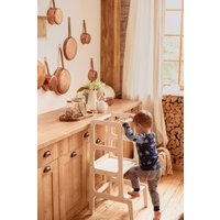 Küchenturm, Küchenhocker, Sicherheitshocker, Kleinkind-Schritthocker, Kinder-Schritthocker, Aktivitätsturm, Montessori-Turm, Schritthocker von WoodenBalance