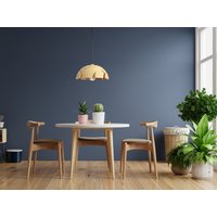 Esche Holz Pendelleuchte Rustikaler Küchen Insel Lampenschirm von WoodenDreamsByPukas