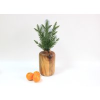 Holzvase Ikebana, Rustikale Vase Handgefertigt, Unikat Wabi Sabi Walnussvase von WoodenDreamsByPukas