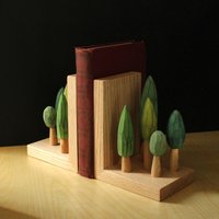 Baum Buchstützen, Eiche Grün/Eco Hochzeitsgeschenk, Home Decor, Geschenk Für Opa, Mantel Dekor von WoodenHeartButtons