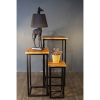 Beistelltischset Home 3 Tlg. Aus Massivholz Mango von WoodenHomeFurniture