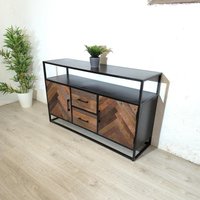 Kommode Vroni 140x86x41 cm Sideboard Aus Mangoholz von WoodenHomeFurniture