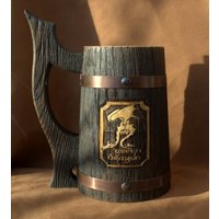 Der Personalisierte Holzbecher 0, 7L Hochzeitsgeschenk Trauzeugen Geschenk Weihnachtsgeschenke Für Freunde Renaissance von WoodenMugStudio