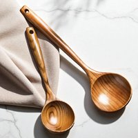 Holzsuppenkelle - Servierlöffel Mit Langem Griff Für Eintopf, Brühe Und Kochen | Natürliche Küchen Utensilien Aus Holz von WoodenPantryCrafts